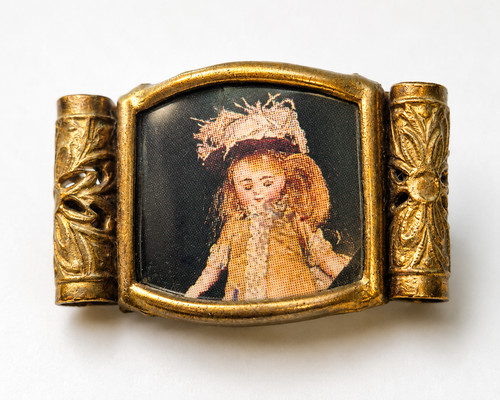 Ancienne broche porte photo - ancienne, porte-photo