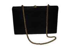 Sac en lézard noir des