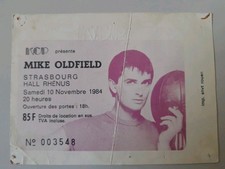Mike Oldfield live ticket de