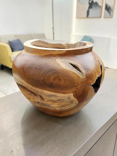 Vase bois massif - vase,
