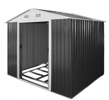 Abri de jardin en métal anthracite "Leeds" D47081