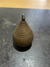 B11-Toupie ancienne en bois à