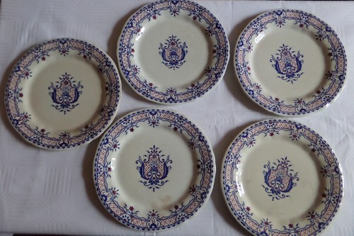 Lot assiettes plates - de, 5