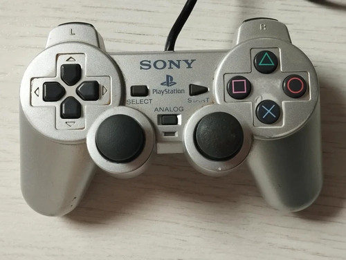 Manette ps2 argent - manette, /