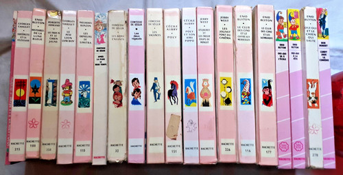 Bibliotheque rose lot 20 - bibliotheque, –