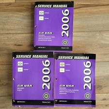 2006 OEM GM GMC Savana GH Van Shop Service Repair Manual Set Vol 1 2 3 Express
