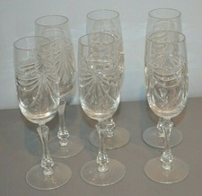 6 Flutes à Champagne Cristal