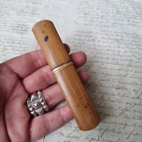 Grand etui aiguilles bois - grand,