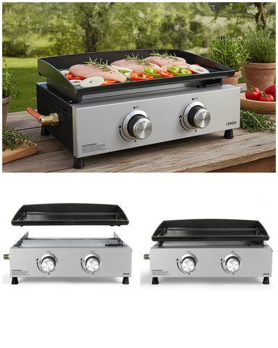 Plancha gaz barbecue inox - barbecue,