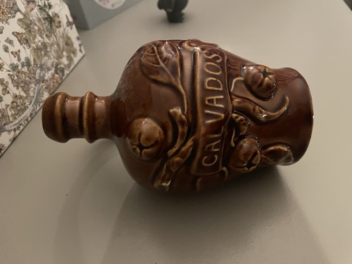 Bouteille calvados grès - bouteille,