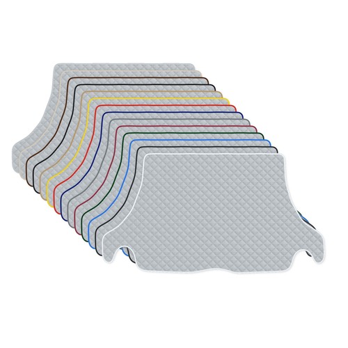 Gris cuir éco tapis - gris, coffre
