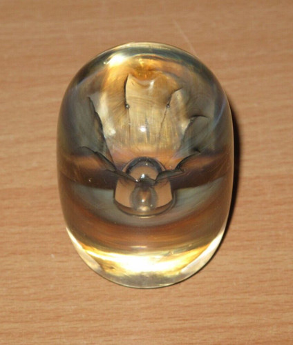 Vieux verre presse papier - vieux,