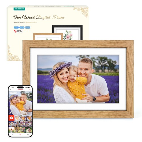Cadre photo numérique - photo, bois