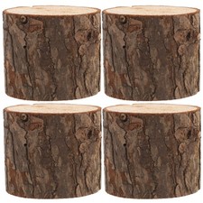  4 pièces en bois écorce
