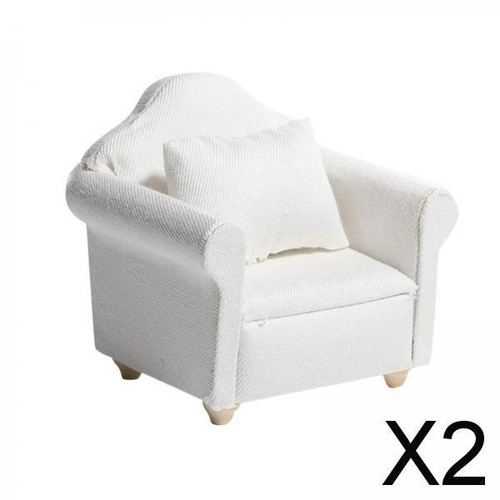 Miniature dollhouse sofa - dollhouse,