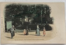 Old postcard park du casino de charbonnière, les bains