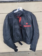 Dainese Ducati Sport leather motorcycle jacket Armored size 56
