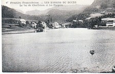 Old postcard FRENCH SWISS BORDER CHAILLEXON LES BASSINS