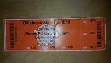 2017 OU Oklahoma Sooners vs OSU Collectible Ticket Stub