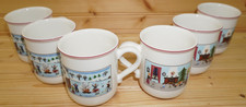 Villeroy & Boch Naif Christmas (6) MUGS, 3 5/8"   (G25)