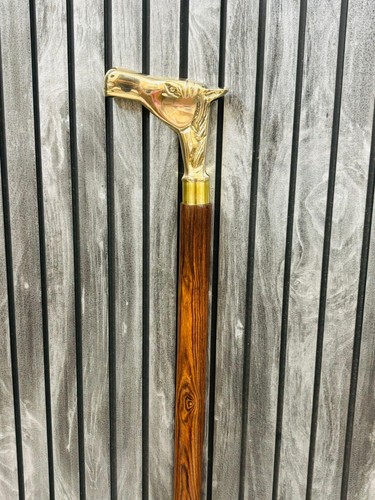 Bâton marche bois fait - marche, en