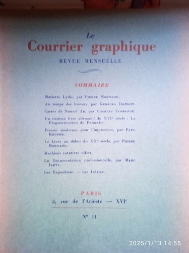 Courrier graphique 11 - le,