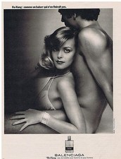 PUBLICITE ADVERTISING 054 1976 BALANCIAGA eau de toilette 'Ho Hang'