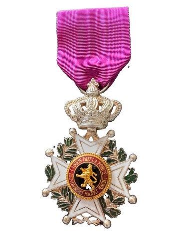 Royaume belgique médaille - de, belgique.
