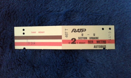 Ticket transport métro - 2,