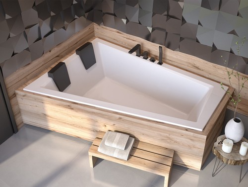 Baignoire bain angle 170x125 - bain, d'angle