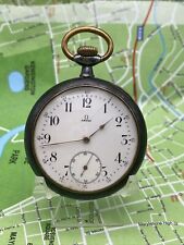 GunMetal Omega Pocket Watch, Montre