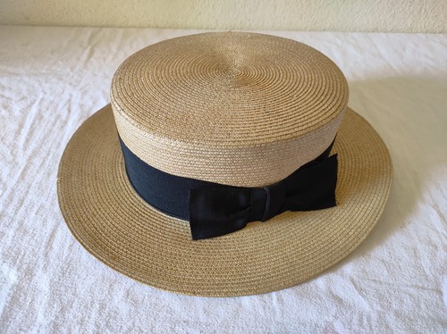 Ancien chapeau canotier - ancien, en