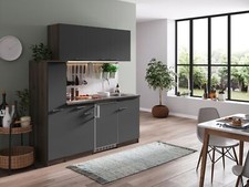 Cuisine Cuisine Équipée Simple Chêne York Gris Oliver 180 Cm Respekta