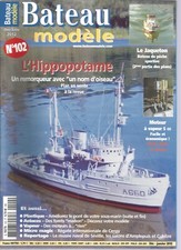 MODEL BOAT N°102 PLAN: THE JACKET 2 & 5CC ENGINE / THE HIPPO / BRIDGE U-99