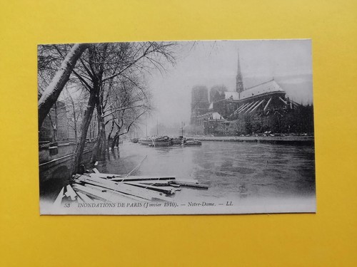Cpa inondation 1910 flood - inondation, crue