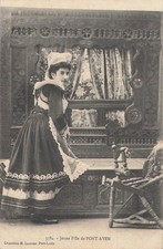 CP JEUNE FILLE DE PONT-AVEN -