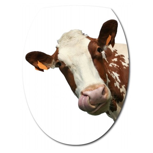 Sticker abattant vache - sticker, de