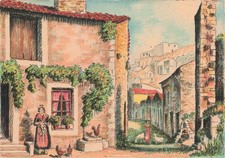 13 LES BAUX DE PROVENCE LA RUE DE TRINCAT