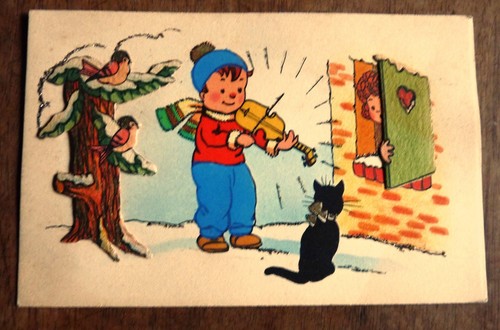 Old postcard fantasy - , stock