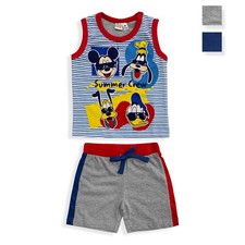 Ensemble Disney Mickey Mouse En Coton D'Été Débardeur Bébé Enfant 5509