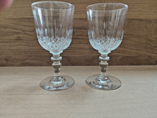 2 verres à vin en cristal de