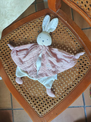 Doudou lapin coton bio petit - lapin,