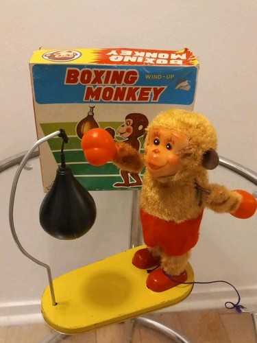 Jouet ancien automate boxing - ancien,