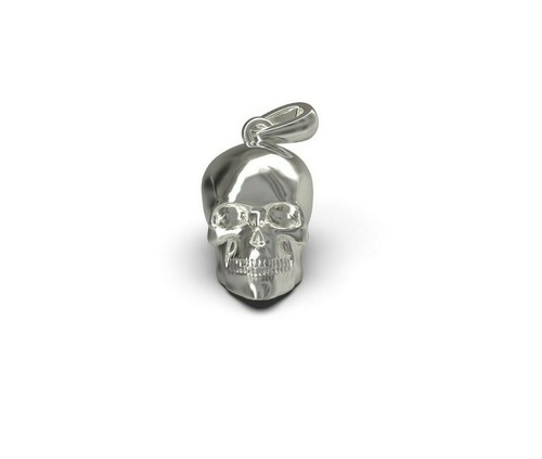 Grand pendentif crâne - grand,