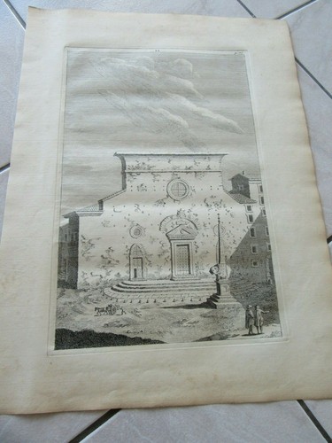 Grande gravure 1739 italie - gravure,