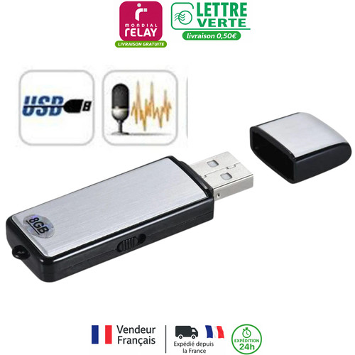 Clé usb 8go enregistreur - clé,