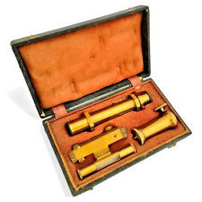 Theodolite - Geometre - Surveying - teodolito - Coffret d'une lunette - XIX ieme