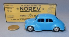 Norev France réf 5 : Renault 4cv anno 1955 (Bleu ciel)