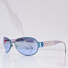 Chanel mod 4102 vintage sunglasses bezel glasses y2k 2000s 90s shades dark blue