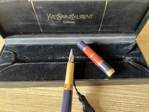 Ysl vintage porte plume coll - ,